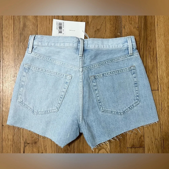 FRAME cut off raw hem Le Brigette Split screen shorts - Picture 5 of 7